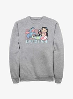 Disney Lilo & Stitch Duo Records Crew Sweatshirt