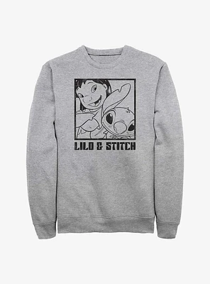Disney Lilo & Stitch Photo Shot Snap Crew Sweatshirt