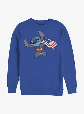 Disney Lilo & Stitch Tropic Flag Crew Sweatshirt