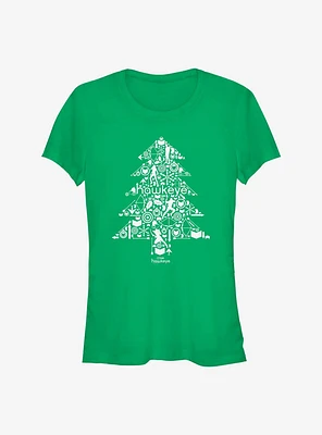 Marvel Hawkeye Christmas Tree Girls T-Shirt