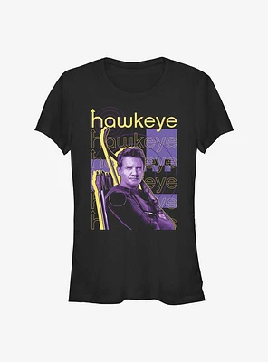 Marvel Hawkeye Stacked Girls T-Shirt