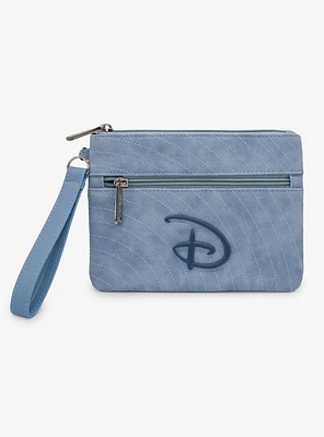 Disney Signature D Arch Stitch Double Pocket Wristlet
