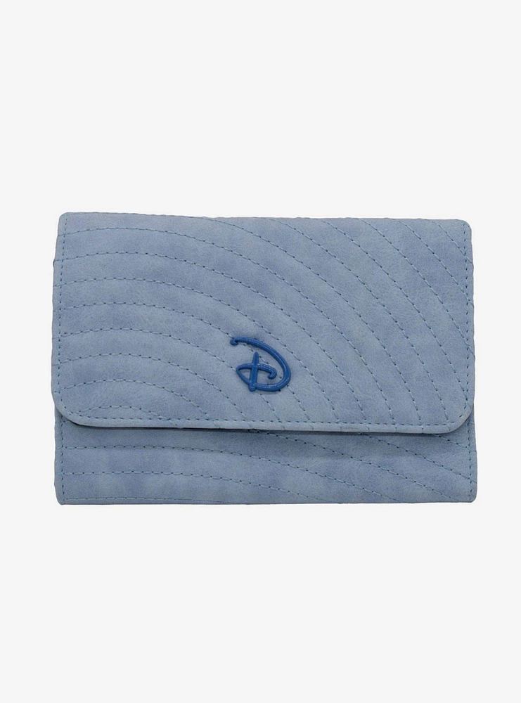 Disney Signature D Sky Blue Foldover Wallet