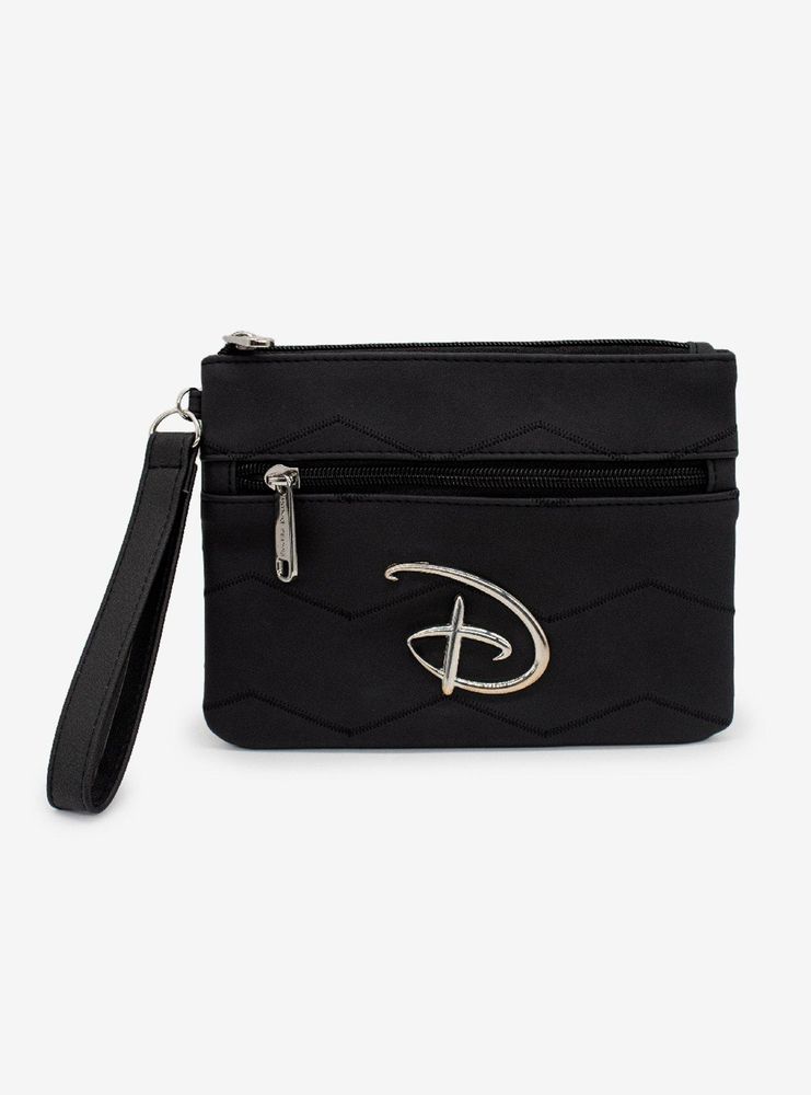 Disney Signature D Chevron Double Pocket Wristlet