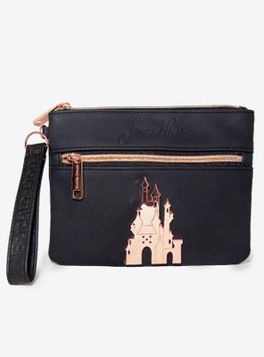 Disney Snow White Castle Emblem Double Pocket Wristlet