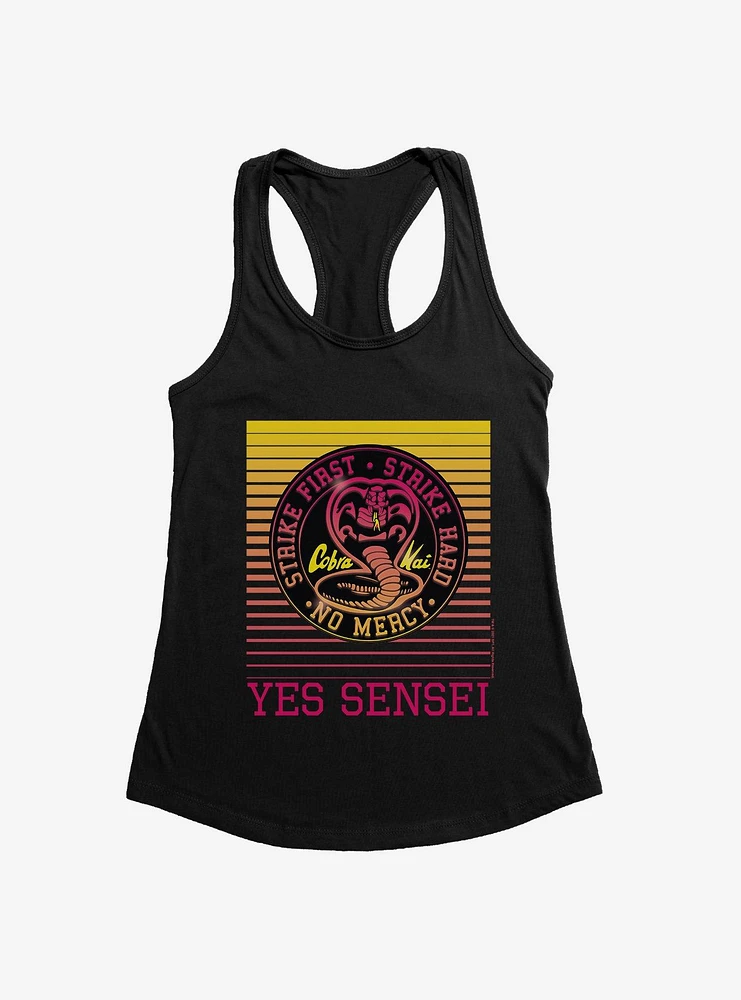 Cobra Kai Yes Sensei Girls Tank