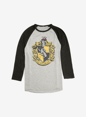 Harry Potter Hufflepuff Uniform Emblem Raglan