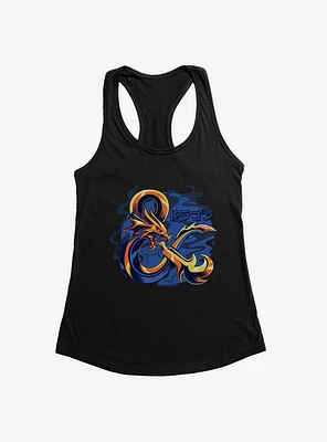 Dungeons & Dragons Gold Ampersand Asian Letters Womens Tank Top