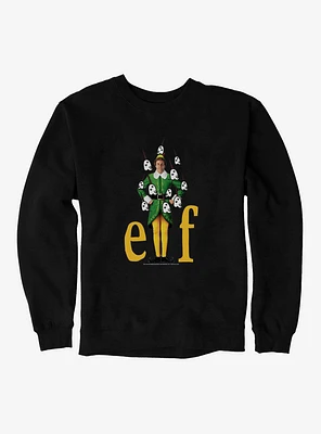Elf Buddy With Mr. Narwhal Icons Sweatshirt