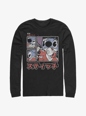 Disney Lilo & Stitch Kanji Long-Sleeve T-Shirt