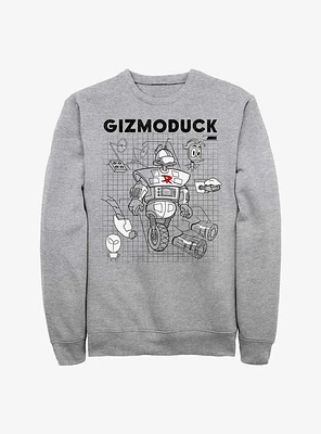 Disney Ducktales Gizomoduck Schematic Sweatshirt