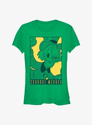 Disney Ducktales Pop Poster Scrooge Girls T-Shirt