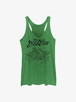 Disney Ducktales Tie Dye Tales Raw Edge Girls Tank