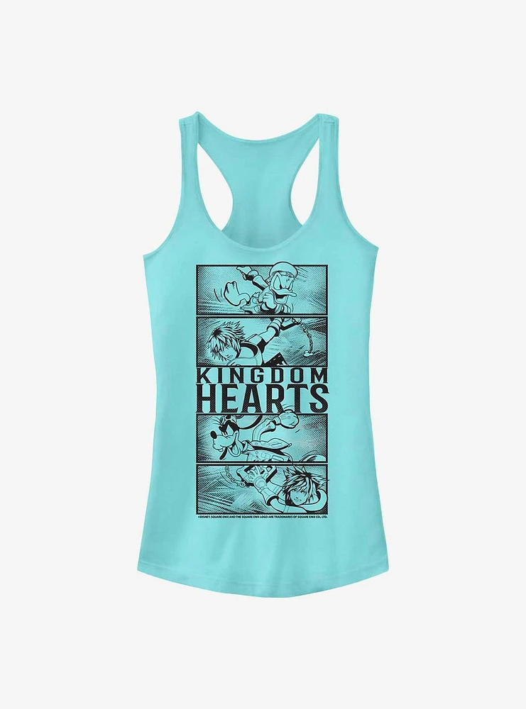 Disney Kingdom Hearts Character Panels Girls Tank