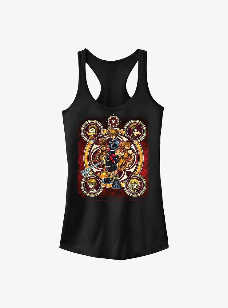 Disney Kingdom Hearts Group Circle Girls Tank