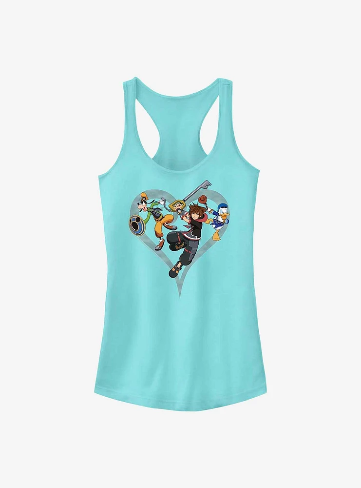 Disney Kingdom Hearts Sora Goofy Donald Girls Tank