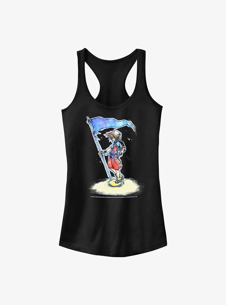 Disney Kingdom Hearts Sora With Flag Girls Tank