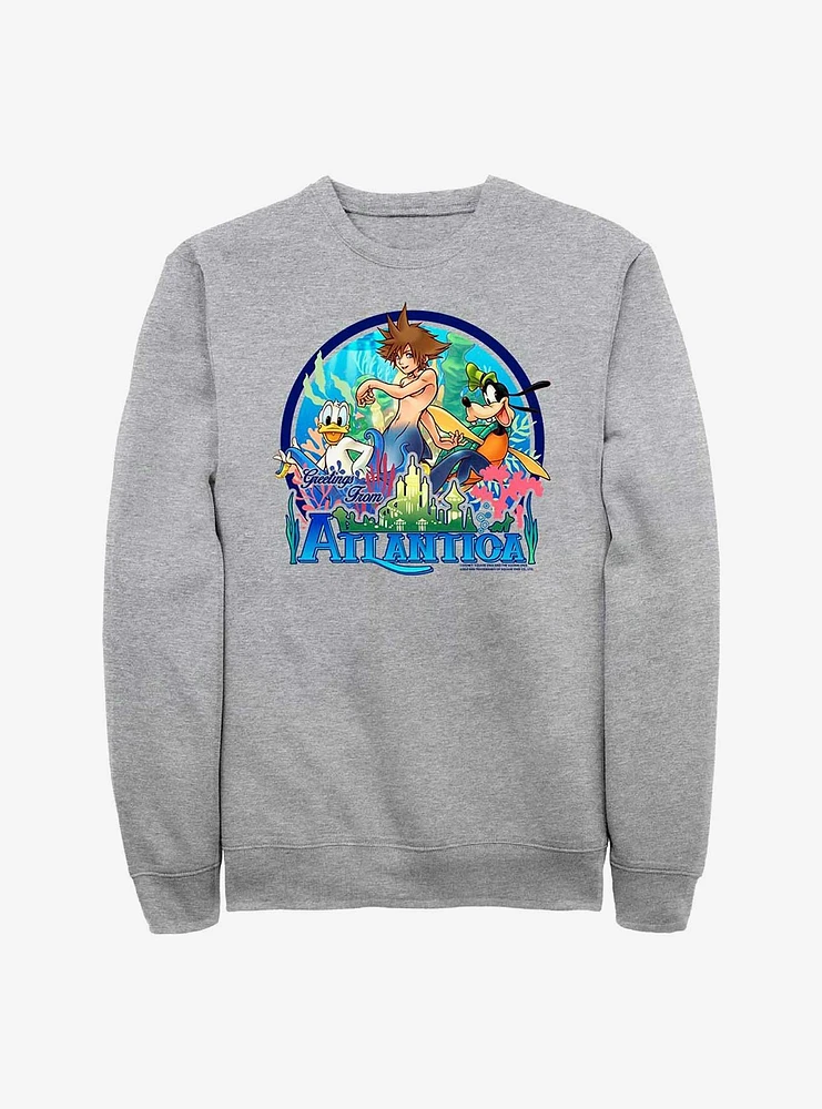 Disney Kingdom Hearts Atlantica World Crew Sweatshirt