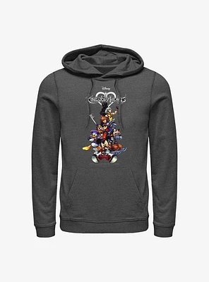 Disney Kingdom Hearts Group With Logo Hoodie