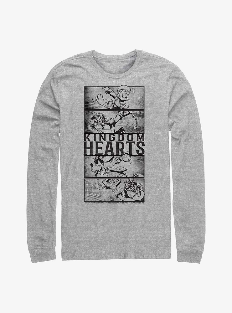 Disney Kingdom Hearts Character Panels Long-Sleeve T-Shirt