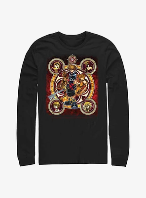 Disney Kingdom Hearts Group Circle Long-Sleeve T-Shirt