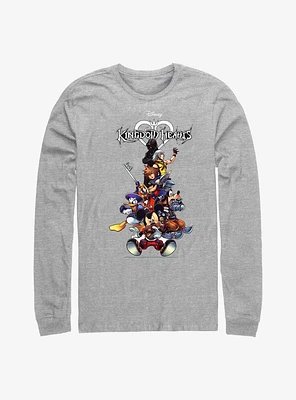 Disney Kingdom Hearts Group With Logo Long-Sleeve T-Shirt