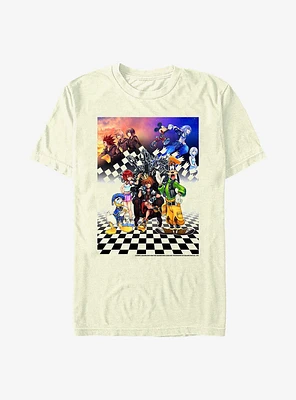 Disney Kingdom Hearts Group Checkers T-Shirt