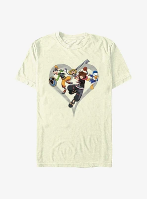 Disney Kingdom Hearts Sora Goofy Donald T-Shirt
