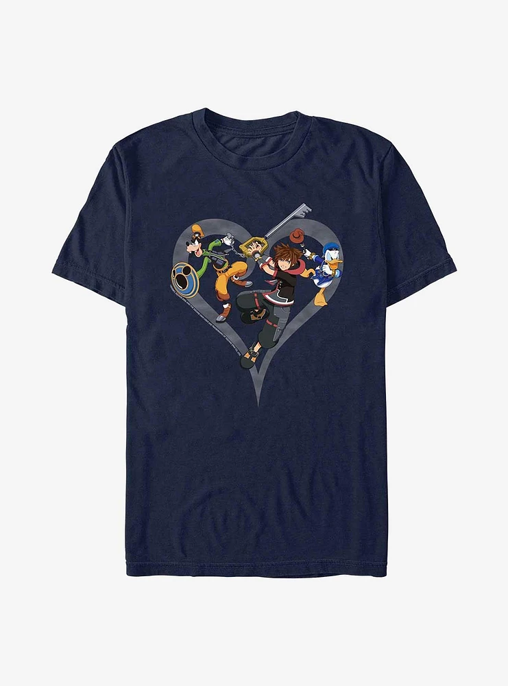 Disney Kingdom Hearts Sora Goofy Donald T-Shirt