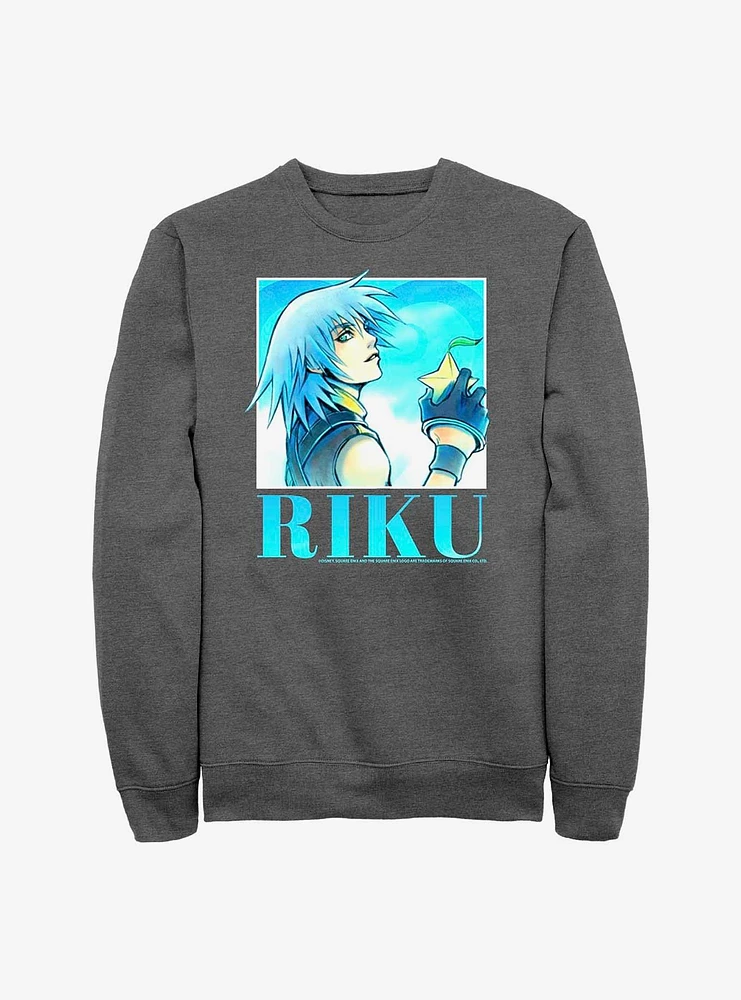 Disney Kingdom Hearts Riku Heart Throb Crew Sweatshirt