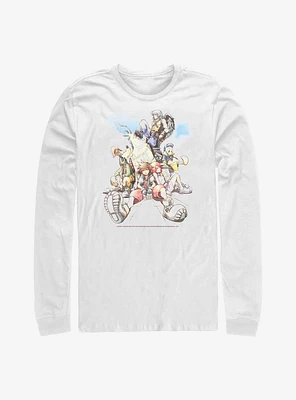 Disney Kingdom Hearts Group The Clouds Long-Sleeve T-Shirt