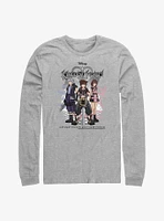 Disney Kingdom Hearts Sora Japanese Text Group Long-Sleeve T-Shirt