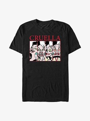 Disney Cruella Cruel Expressions T-Shirt