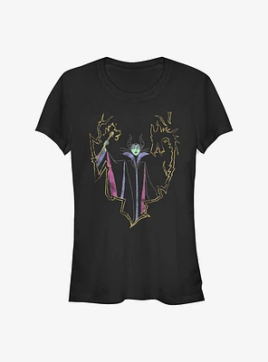 Disney Maleficent Drawn Out Girls T-Shirt
