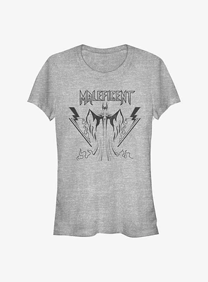 Disney Sleeping Beauty Maleficent Metal Rock Mistress Outline Girls T-Shirt