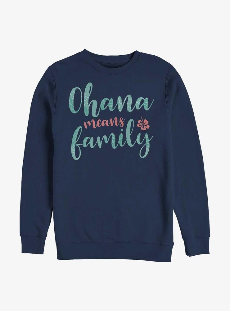 Disney Lilo & Stitch Ohana Script Sweatshirt