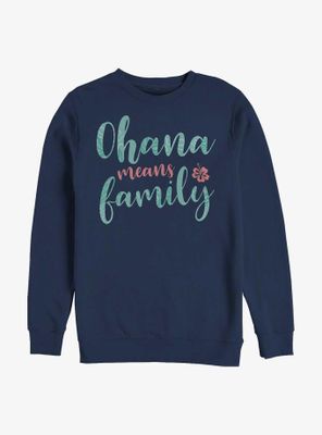Disney Lilo & Stitch Ohana Script Sweatshirt