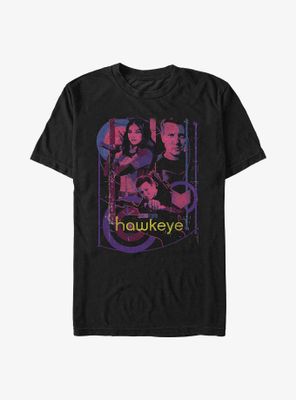 Marvel Hawkeye Bolt Slinger Collage T-Shirt