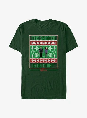 Marvel Hawkeye On Point Fairisle Pattern T-Shirt