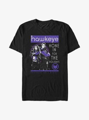Marvel Hawkeye Hone For The Holidays Poster T-Shirt