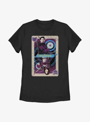 Marvel Hawkeye Playing Card Womens T-Shirt