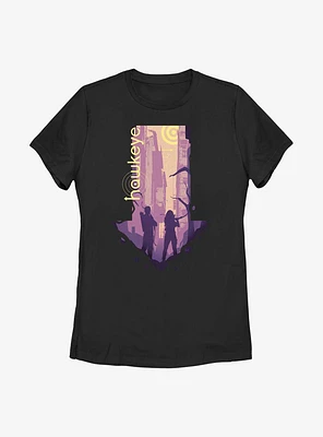 Marvel Hawkeye Pointed Womens T-Shirt