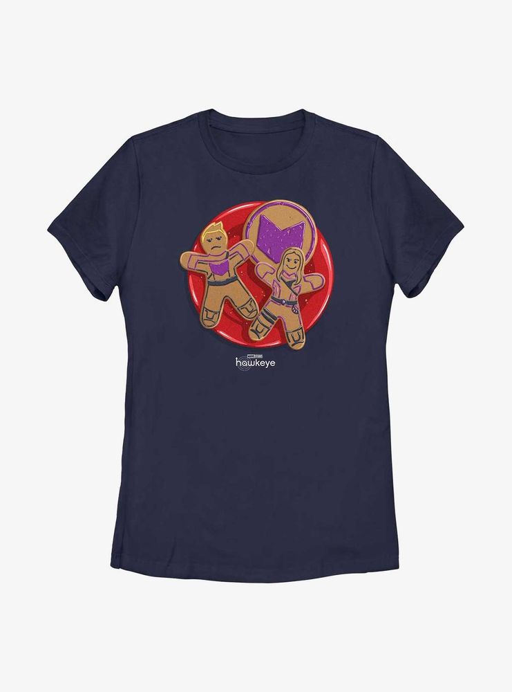 Marvel Hawkeye Gingerbread Cookies Womens T-Shirt