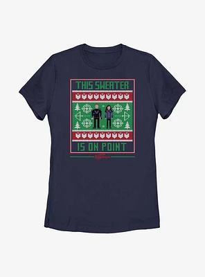 Marvel Hawkeye On Point Fairisle Pattern Womens T-Shirt