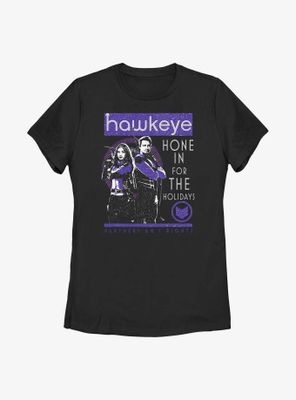 Marvel Hawkeye Hone For The Holidays Poster Womens T-Shirt