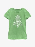 Marvel Hawkeye Christmas Tree Youth Girls T-Shirt