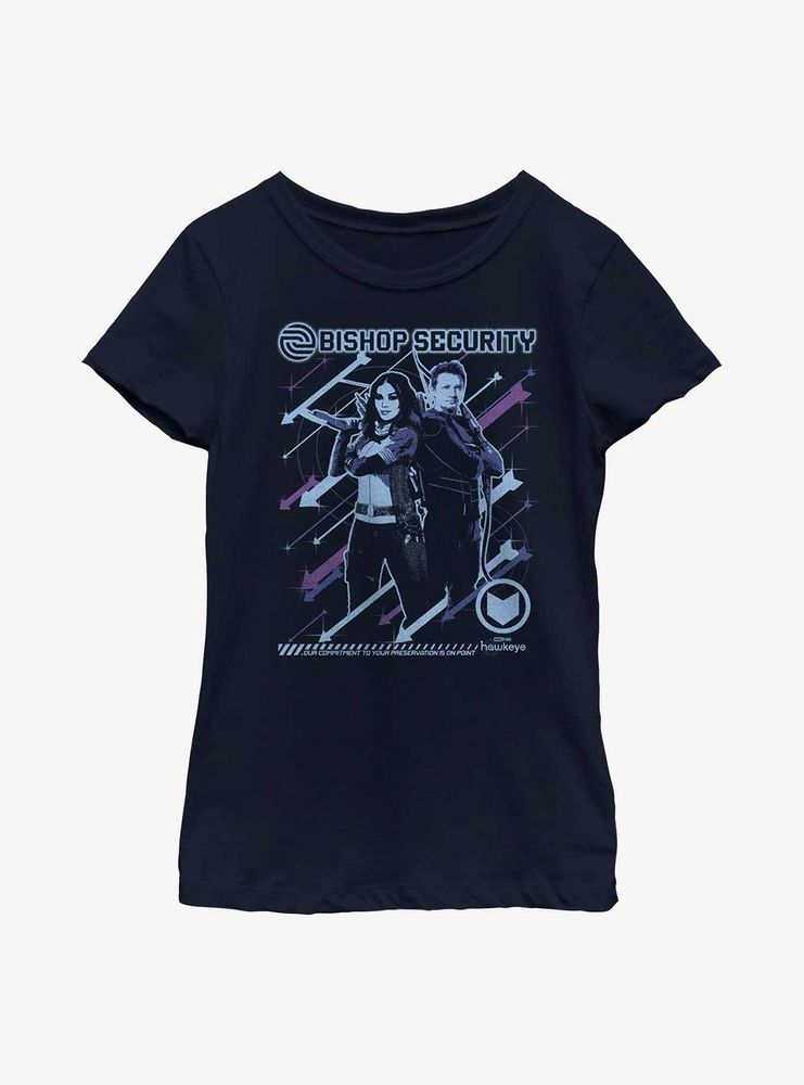 Marvel Hawkeye Bishop Security Youth Girls T-Shirt