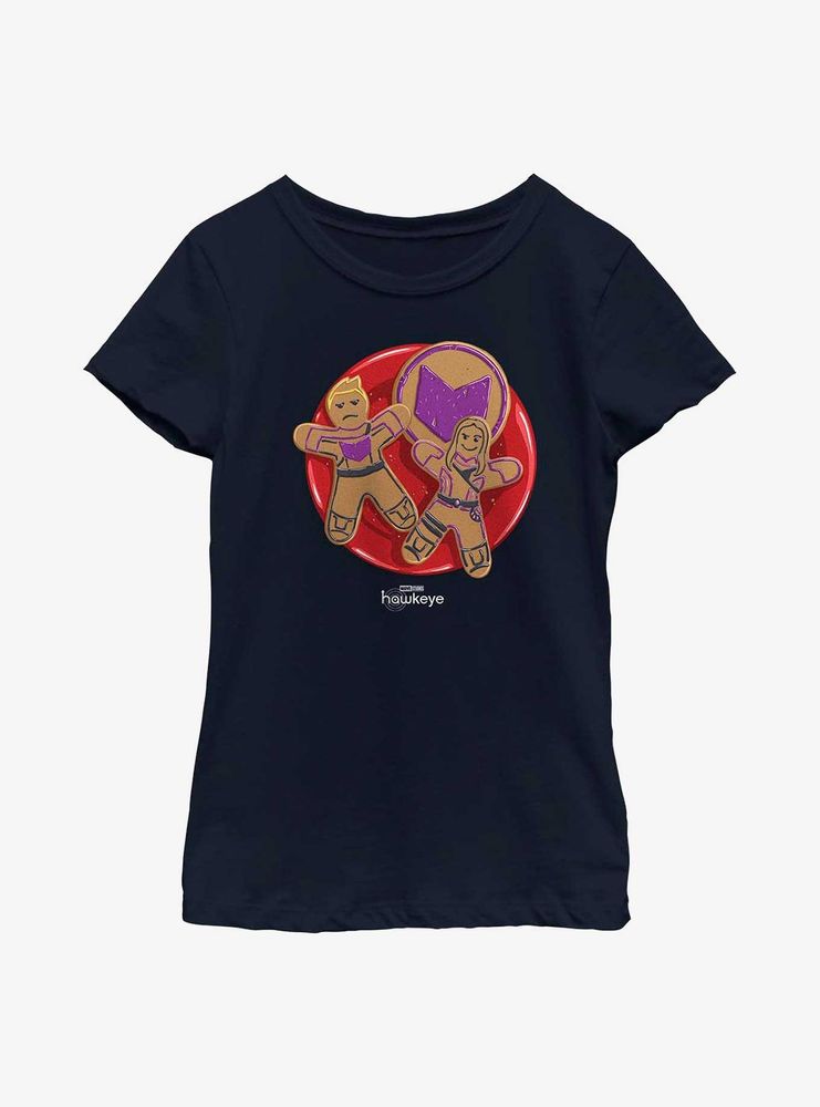 Marvel Hawkeye Gingerbread Cookies Youth Girls T-Shirt