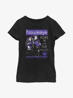 Marvel Hawkeye Hone For The Holidays Poster Youth Girls T-Shirt