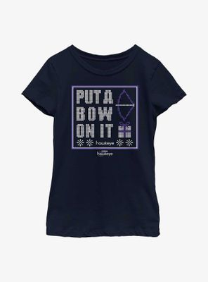 Marvel Hawkeye Put A Bow On It Youth Girls T-Shirt